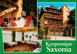 73859693 Bad Steben Kurpension Saxonia Terrasse Gaststube Bad Steben - Bad Steben