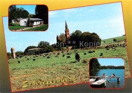 73859524 Schlieffenberg Viehweide Kirche Bungalowpark Badesteg Schlieffenberg - Autres & Non Classés