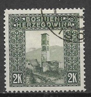 BOSNIA EZERGOVINA  1906   VEDUTE  UNIF. 43 USATO  VF - Bosnien-Herzegowina