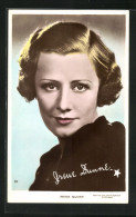 AK Schauspielerin Irene Dunne Mit Freundlichem Blick  - Attori