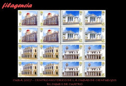 CUBA. BLOQUES DE CUATRO. 2007-12 HOMENAJE A LA CIUDAD DE CIENFUEGOS - Unused Stamps