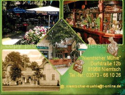 73858997 Niemtsch Niemtscher Muehle Biergarten Theke Damals Und Heute Niemtsch - Brieske