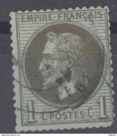 France 1870 Napoleon Yvert#25 Used - 1863-1870 Napoléon III Con Laureles