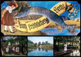 73858855 Luebbenau Spreewald Zum Froehlichen Hecht Spreewaldgaststaette Luebbena - Altri & Non Classificati