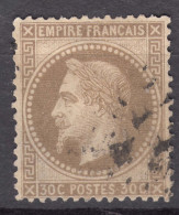 France 1867 Napoleon Yvert#30 Used - 1863-1870 Napoleon III Gelauwerd