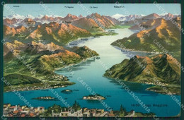 Verbania Stresa Mappa Lago Maggiore Cartolina KV4734 - Verbania