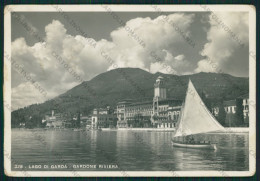 Brescia Gardone Riviera Lago Di Garda Barca PIEGHINE Foto FG Cartolina KV8256 - Brescia