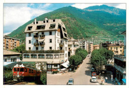 73858622 Tirano Lombardia IT Piazza Stazione Partenza Ferrovia Retica  - Autres & Non Classés