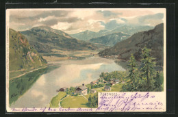Künstler-AK Edward Theodore Compton: Achensee, Panoramablick Auf Dorf Und See  - Compton, E.T.