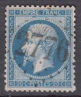 France 1862 Napoleon Yvert#22 Used - 1862 Napoléon III.