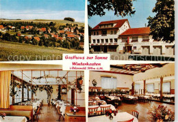 73858363 Winterkasten Lindenfels Gasthaus Zur Sonne Restaurant Ortsansicht Winte - Other & Unclassified