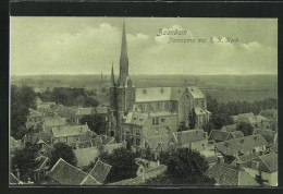 AK Zaandam, Panorama Met R. K. Kerk  - Zaandam