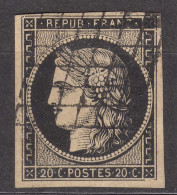 France 1849 Ceres Yvert#3 Used - 1849-1850 Cérès