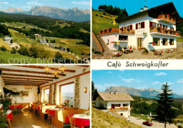 73858066 Oberinn Am Ritten Suedtirol Cafe Schweigkofler Gastraum Panorama Oberin - Autres & Non Classés