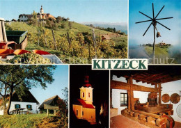 73858044 Kitzeck Sausal Steirisches Weinmuseum Windrad Kirche Weinpresse Kitzeck - Autres & Non Classés