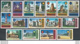 1970-71 Barbados Monuments 16v. MNH SG N. 399/414 - Barbados (1966-...)