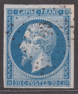 France 1854 Napoleon Yvert#14 Used - 1853-1860 Napoléon III.