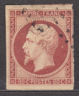 France 1854 Napoleon Yvert#17 A Used - 1853-1860 Napoléon III