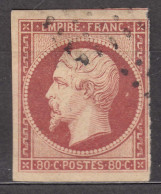 France 1854 Napoleon Yvert#17 A Used - 1853-1860 Napoleone III