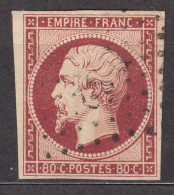 France 1854 Napoleon Yvert#17 A Used - 1853-1860 Napoleon III