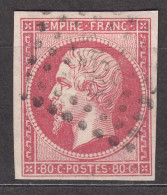 France 1859 Napoleon Yvert#17 B Used - 1853-1860 Napoléon III.