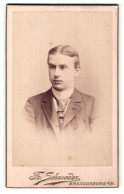 Fotografie Fr. Schroeder, Brandenburg A. H., Portrait Stattlicher Herr Mit Krawatte Im Anzug  - Personnes Anonymes