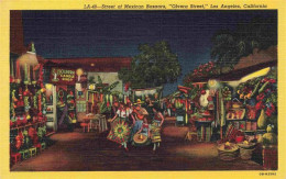 73972894 LOS_ANGELES_California_USA Street Of Mexican Bazaars Olvera Street Illu - Other & Unclassified