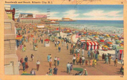 73972884 Atlantic_City_New_Jersey_USA Boardwalk And Beach Illustration - Altri & Non Classificati