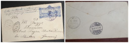 O) 1893 HAWAII - HONOLULU, VIEW HONOLULU, Hi U4, 2 STRIP OVAL, CIRCULATED POSTAL STATIONERY TO GERMANY - Hawaï