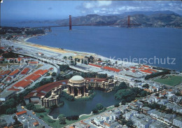 72239939 San_Francisco_California Roman Ruin Palace Fine Arts Golden Gate Bridge - Sonstige & Ohne Zuordnung