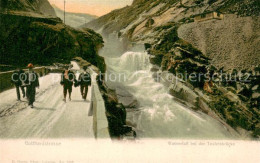 13738471 Gotthardstrasse Mit Wasserfall Bei Der Teufelsbruecke  - Autres & Non Classés