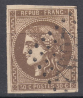 France 1870 Ceres Yvert#47 Used, Position 3 - 1870 Ausgabe Bordeaux