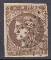 France 1870 Ceres Yvert#47 Used, Position 3 - 1870 Emissione Di Bordeaux