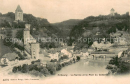 13738380 Fribourg FR La Sarine Et Le Pont Du Gotteron Fribourg FR - Autres & Non Classés