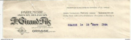 F14 Cpa / Old Invoice / Facture Lettre 1924 PARFUMERIE Giraud FILS GRASSE PARFUM - Straßenhandel Und Kleingewerbe