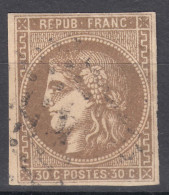 France 1870 Ceres Yvert#47 Used, Position 9 - 1870 Bordeaux Printing