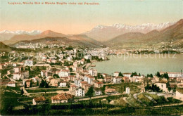 13738312 Lugano Lago Di Lugano Monte Bre E Monte Boglia Visto Dal Paradiso Lugan - Sonstige & Ohne Zuordnung