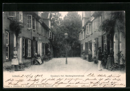 AK Lübeck, Glandorp's Hof, Glockengiesserstrasse  - Lübeck