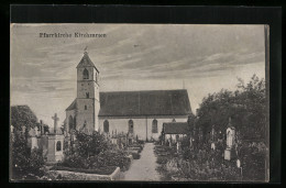 AK Kirchzarten, Die Pfarrkirche Mit Friedhof  - Kirchzarten