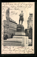 AK Löbau, Ortspartie Am Bismarckdenkmal  - Löbau