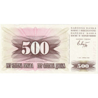 Bosnie-Herzégovine, 500 Dinara, 1992-07-01, KM:14A, NEUF - Bosnien-Herzegowina
