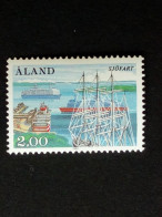 ALAND MI-NR. 7 POSTFRISCH(MINT) SCHIFFE 1984 REEDEREIVEREINIGUNG - Ålandinseln