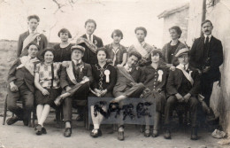 CARTE PHOTO,49,MAINE ET LOIRE,CHOLET,AMIS,CONSCRIT,RARE - Cholet