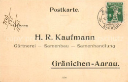 13734240 Graenichen H.R.Kaufmann Gaertnerei-Samenhandlung Geschaeftsschreiben Gr - Altri & Non Classificati