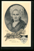 AK Deutscher Schulverein Nr. 109: Portrait Goethes Mutter  - War 1914-18