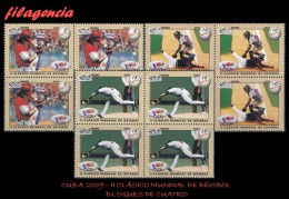 CUBA. BLOQUES DE CUATRO. 2009-03 SEGUNDO CLÁSICO MUNDIAL DE BÉISBOL - Unused Stamps