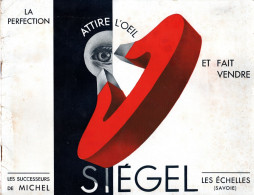 Catalogue SIEGEL 1934 - Les Echèlles (73) - Ecrins, Etuis, Cuirs à Rasoirs...... - Pubblicitari