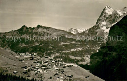 13731492 Muerren BE Lauberhorn Wetterhoerner Eiger Muerren BE - Autres & Non Classés