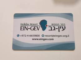 ISRAEL-EIN-GEV-Holiday-HOTAL-KEY-(1077)-good - Hotelsleutels (kaarten)