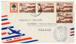 SUID AFRICA ENV 1949 FRENCH COMMERCIAL COUNSELLOR JOHANNESBURG LETTRE AVION - Cartas